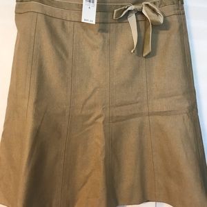 NWT Ann Taylor Loft camel colored wool skirt